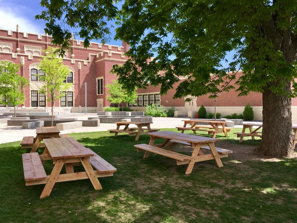 Smiley courtyard